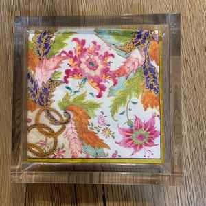 Lucite Napkin Holder
